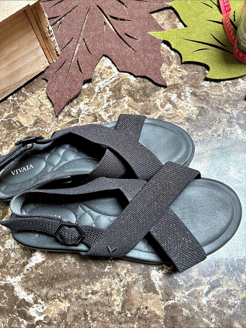 VIVAIA Kara AdaptAll Sport Sandals Black